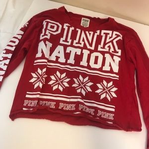 PINK NATION Winter Crop Top